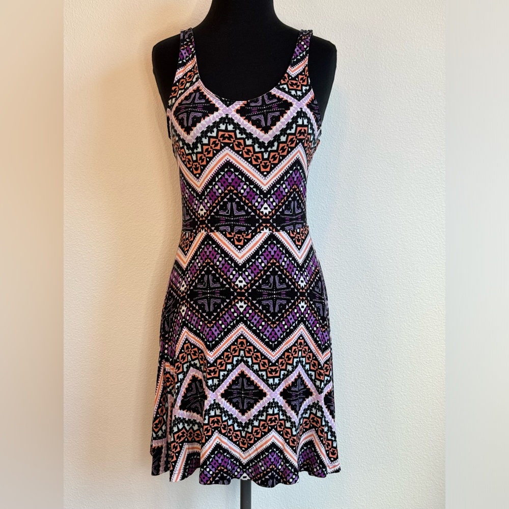 Express Geometric Patterned Dress - Size Medium - image 1